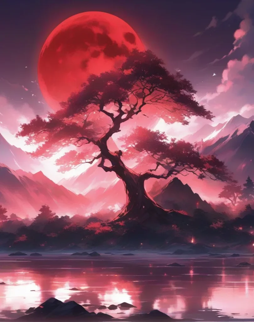 Une image générée par IA qui représente un monde fantastique.